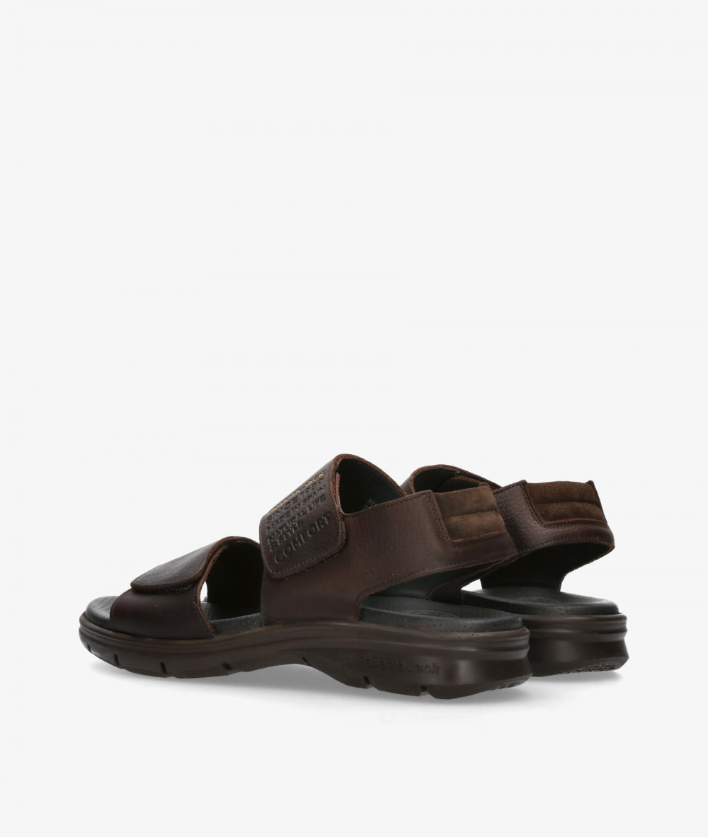 Sandalias Panamá Jack  RUSELL en marrón