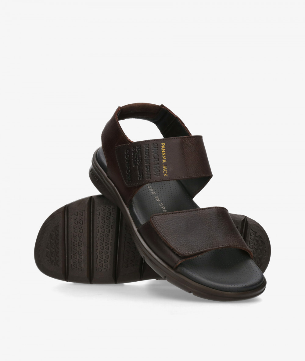 Sandalias Panamá Jack  RUSELL en marrón