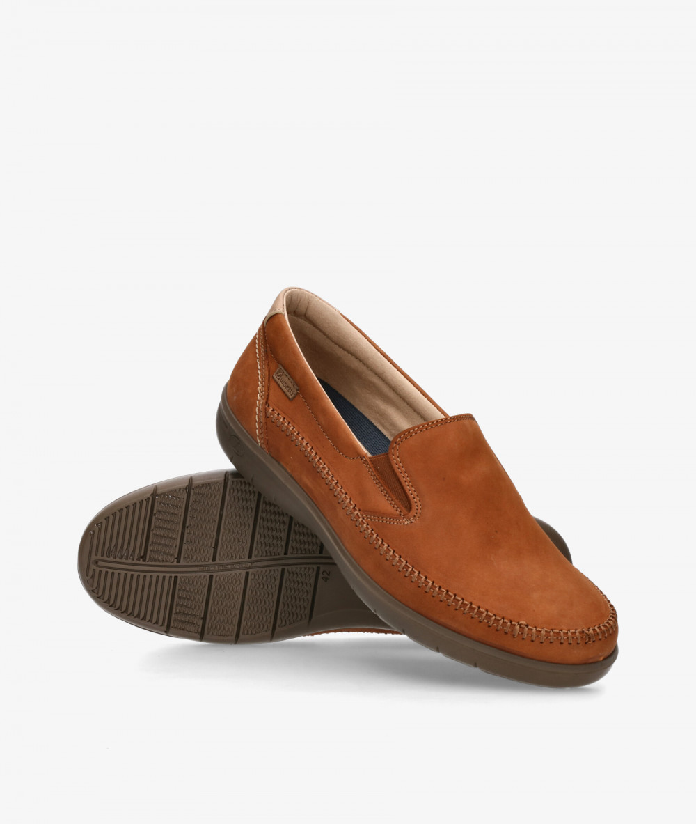 Zapatos casual LUISETTI 39502 NO en nobuck cuero 