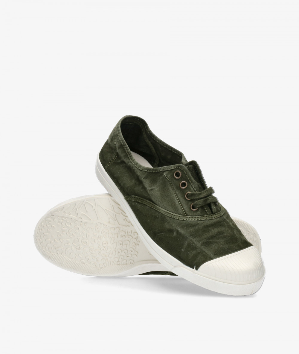 Natural World Canvas shoes 3102E INGLES ELASTICO ENZ in kaki