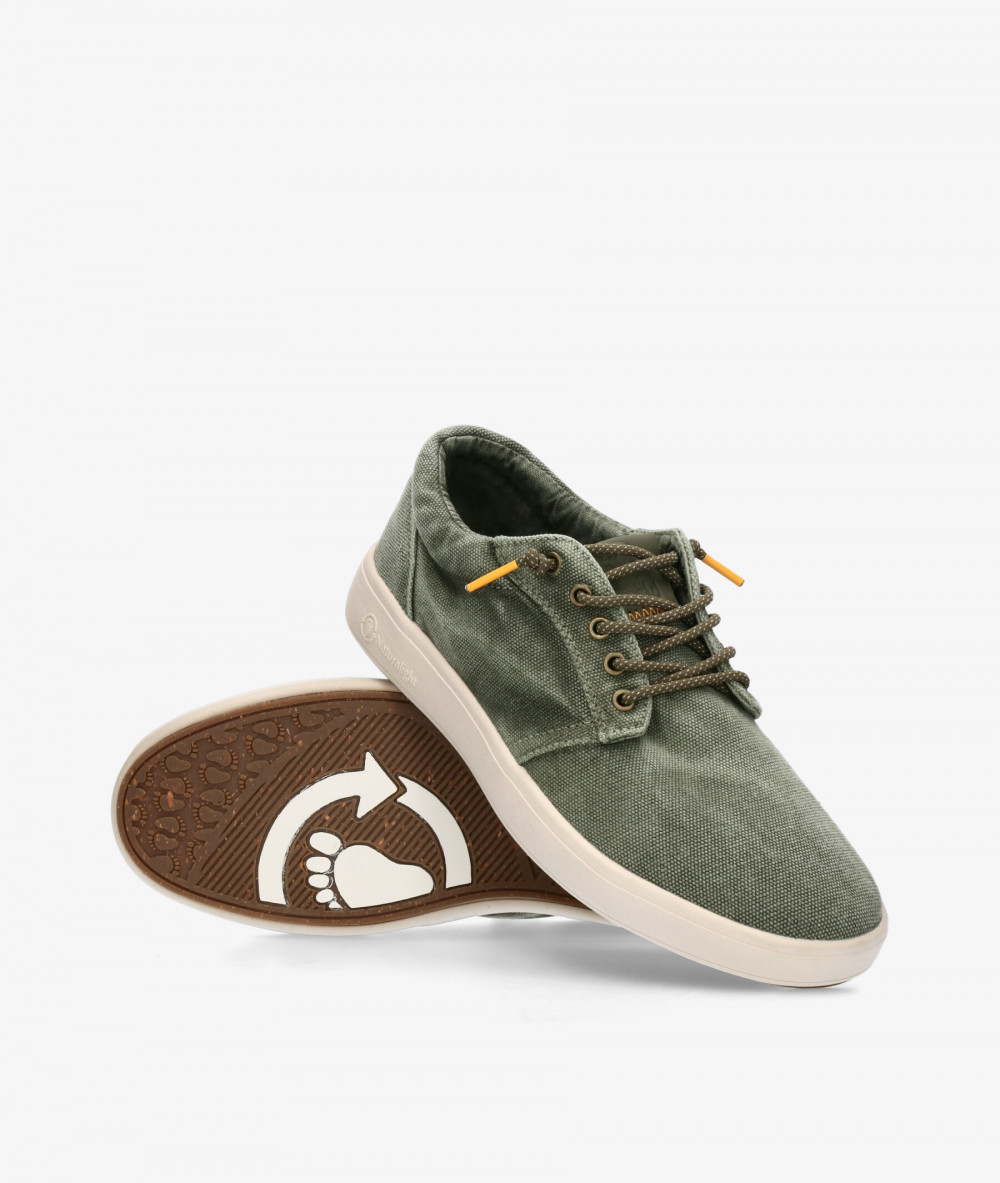 Natural World Canvas shoes 8410E FINCH in kaki