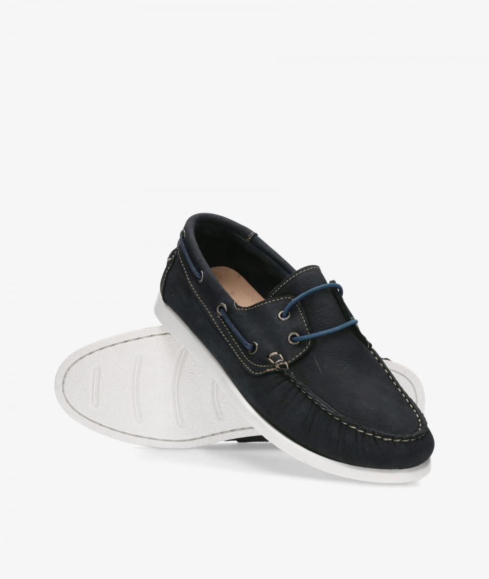 Naúticos Traveris 84386 en nobuck azul