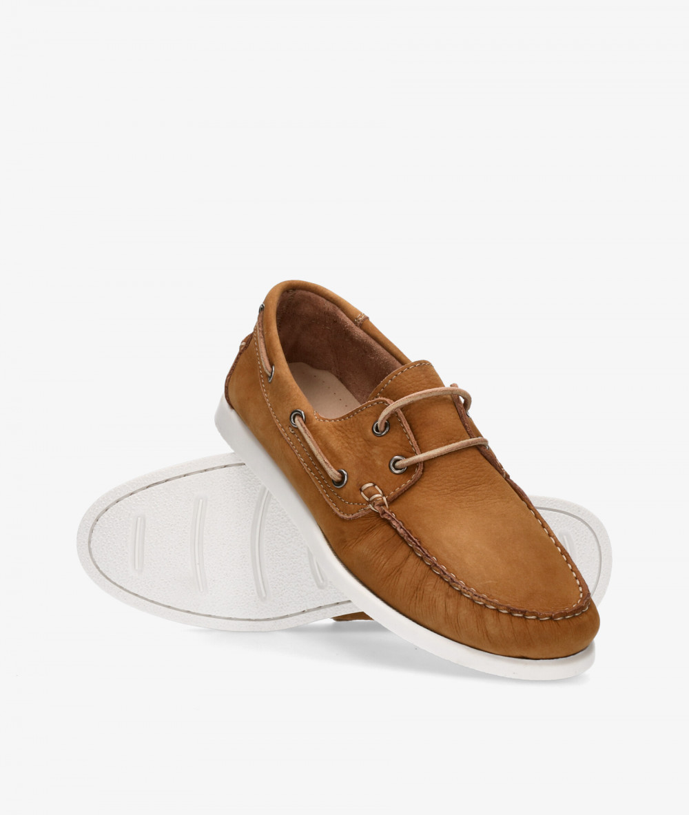 Naúticos Traveris 84386 en nobuck cuero 