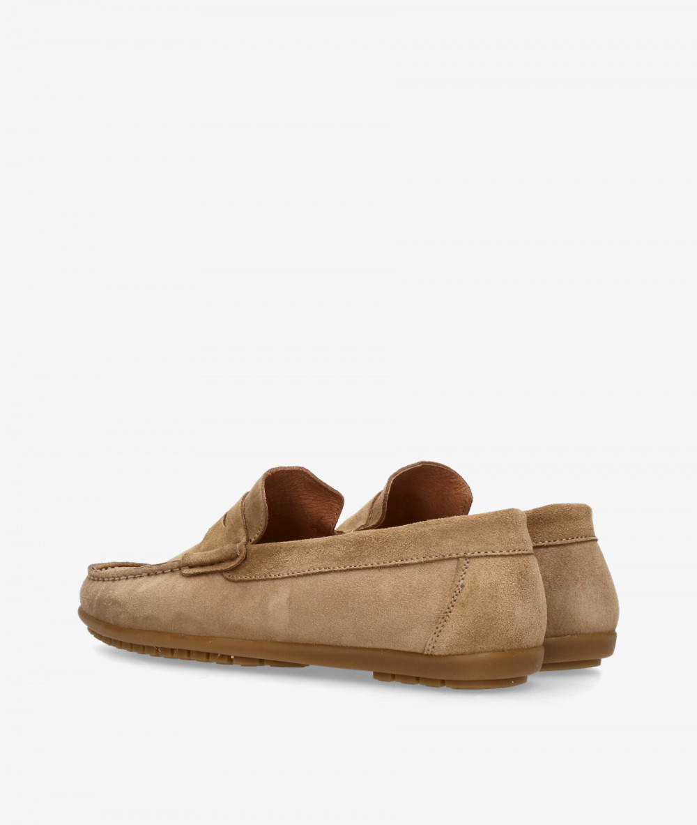 Mocasines pabloochoa.shoes 82223 en serraje taupe