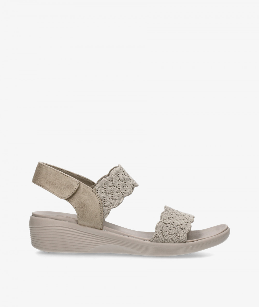 Sandalias Skechers 163165 en beige