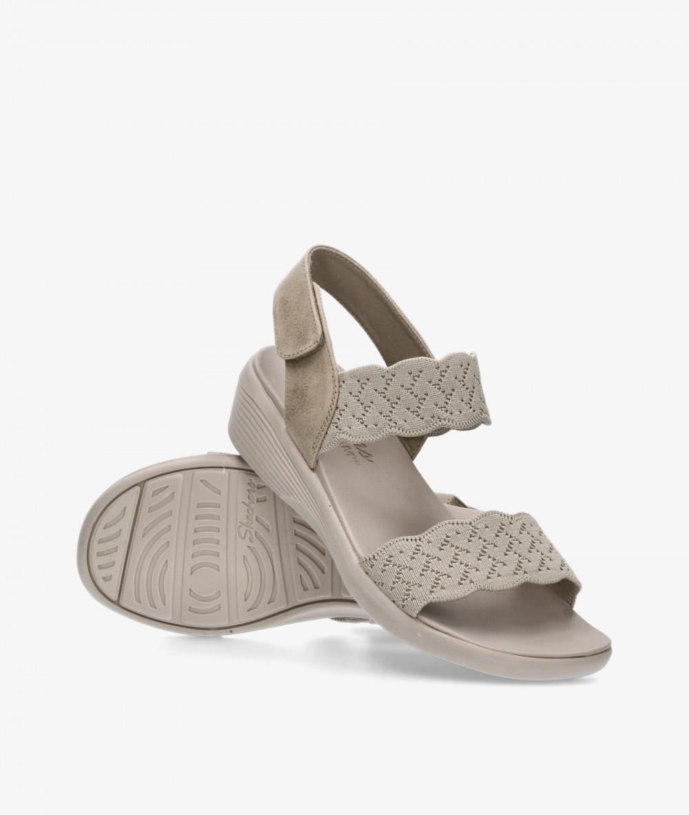 Sandalias Skechers 163165 en beige