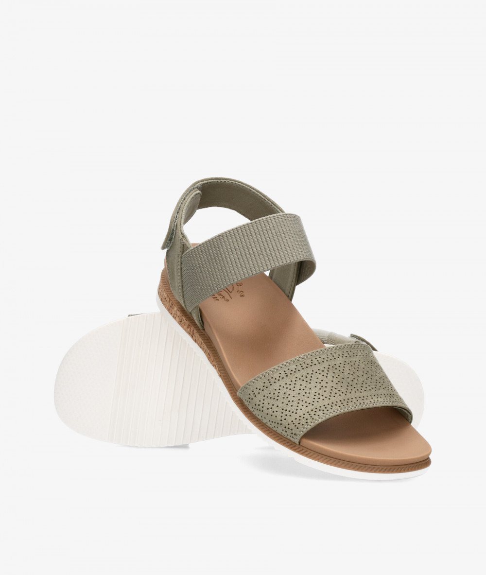 Sandalias Skechers 114710 en caki