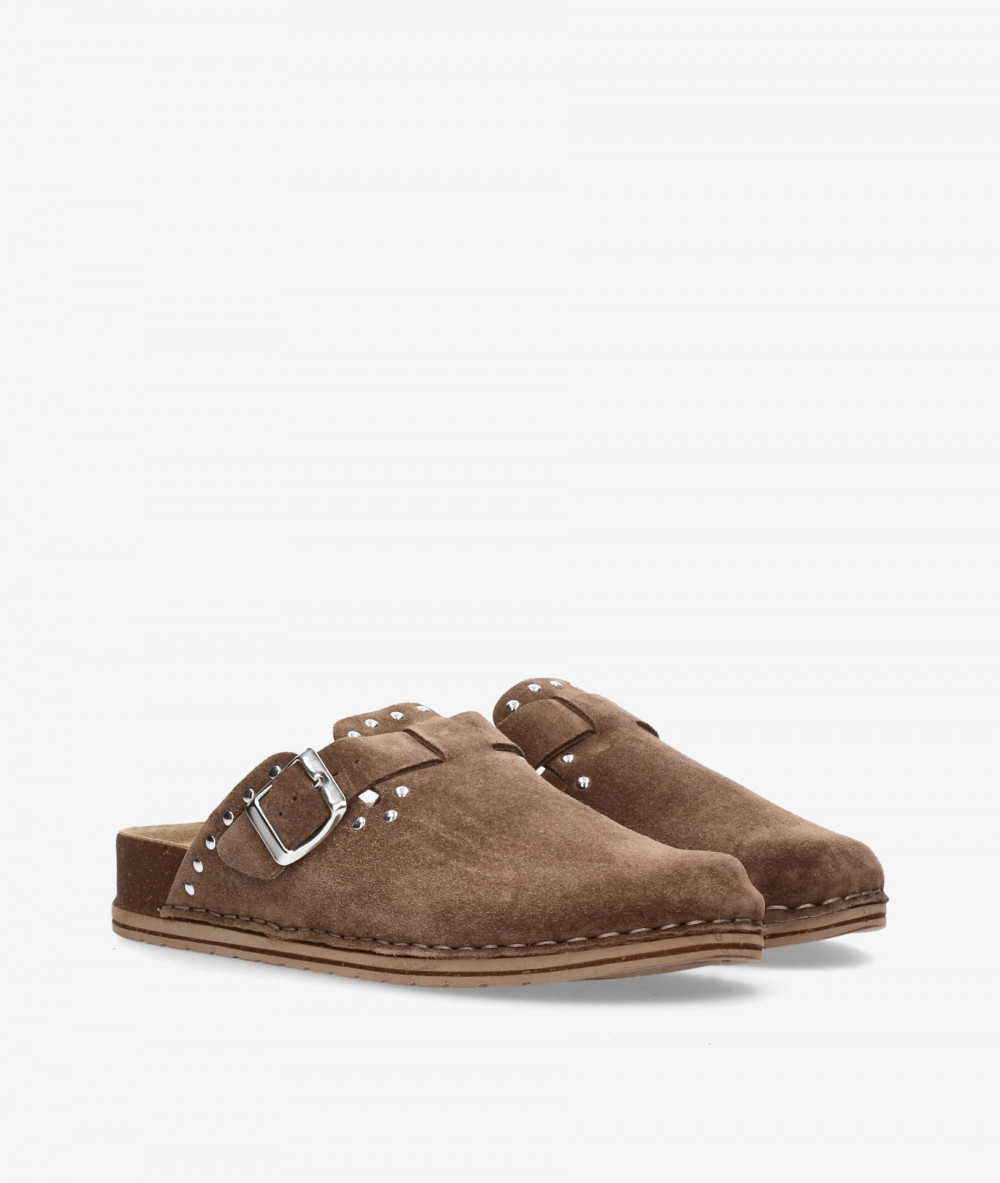 Zapatos Walk & Fly  7447-50561 en serraje taupe