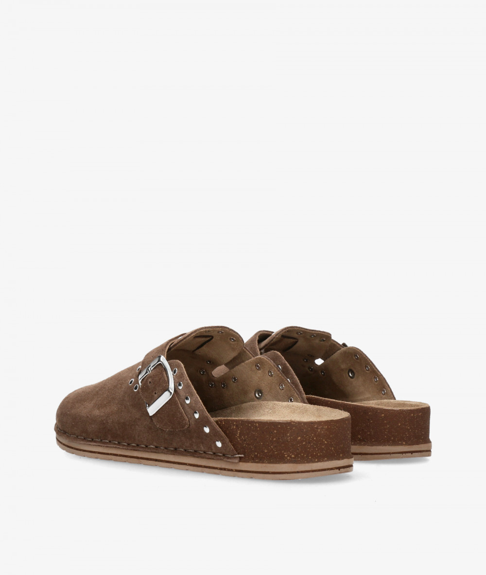 Zapatos Walk & Fly  7447-50561 en serraje taupe