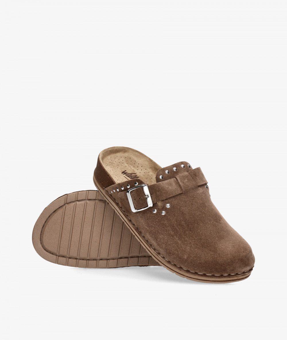 Zapatos Walk & Fly  7447-50561 en serraje taupe