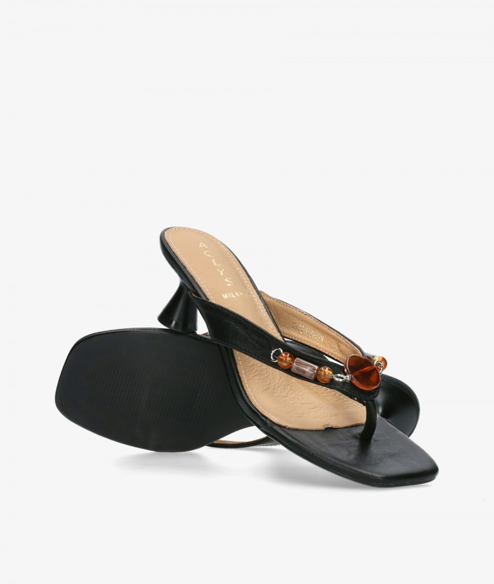 Aclys Sandals  MILANO 01 in black