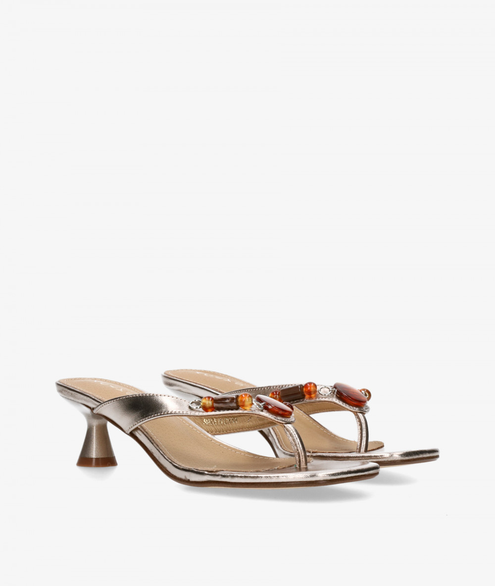 Aclys Sandals  MILANO 01 in platinum