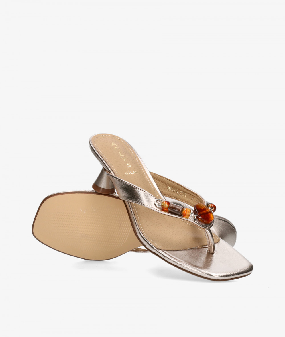 Aclys Sandals  MILANO 01 in platinum