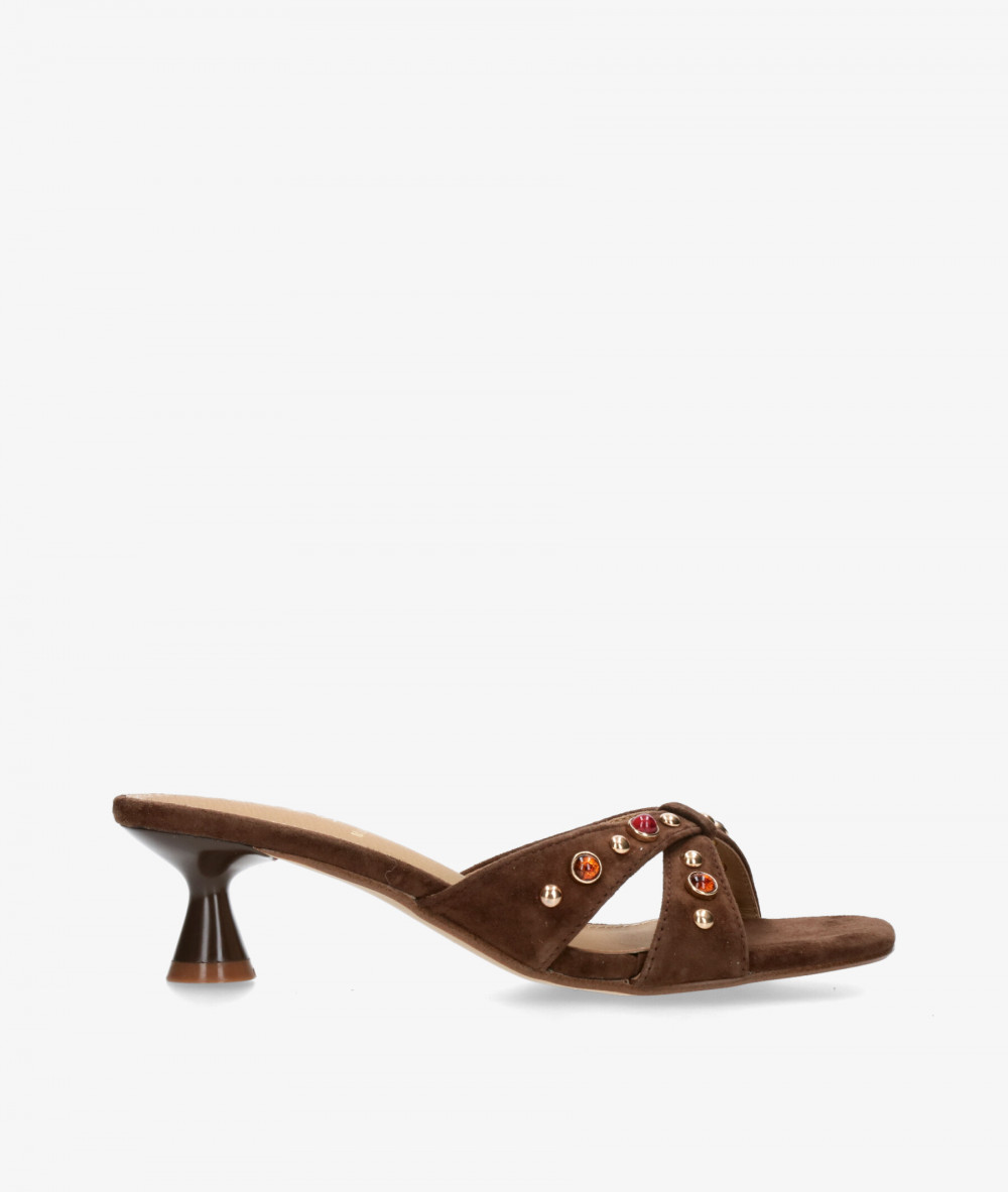 Aclys Sandals  MILANO 02 in brown suede