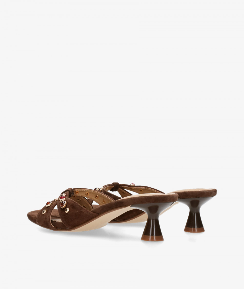 Aclys Sandals  MILANO 02 in brown suede