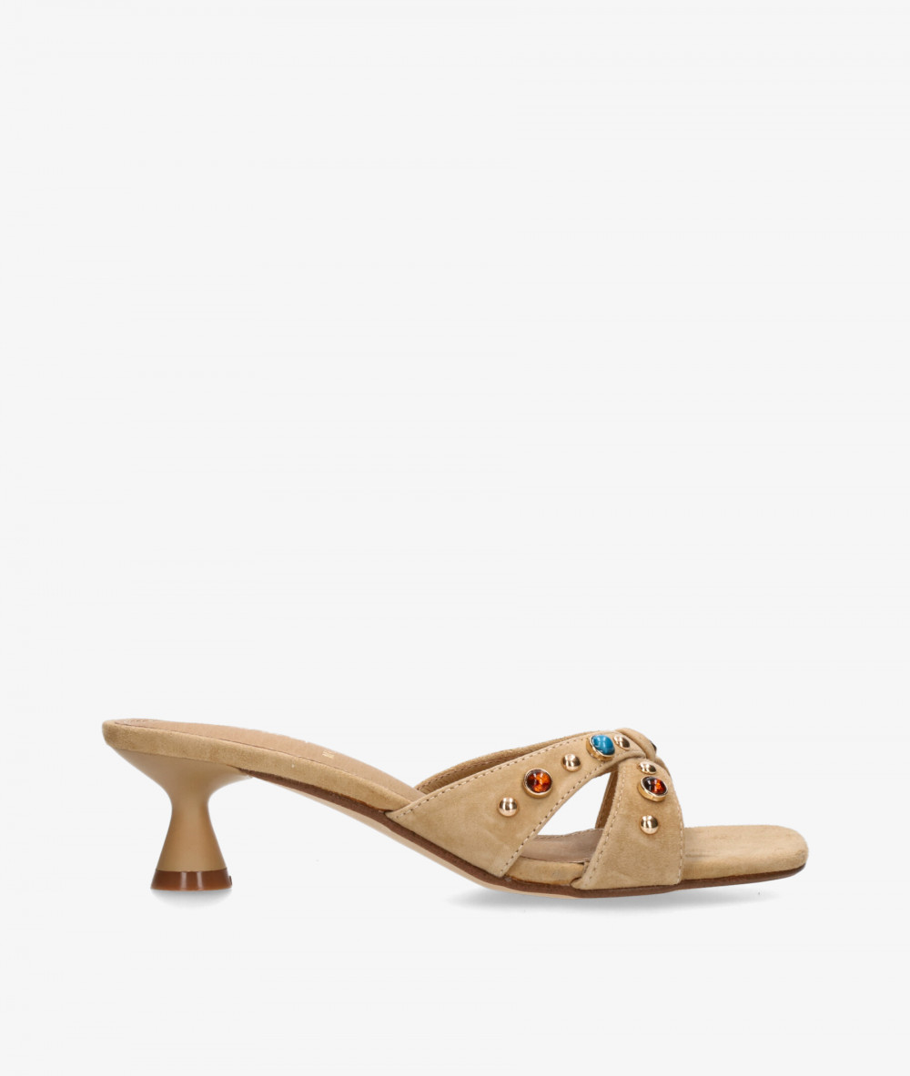 Aclys Sandals  MILANO 02 in beige suede