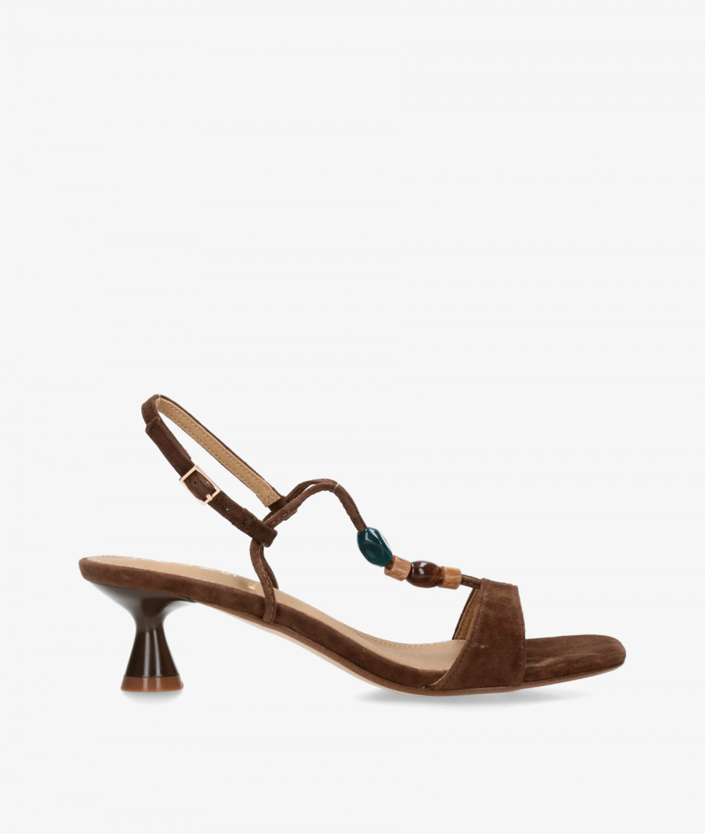 Aclys Sandals  MILANO 03 in brown suede