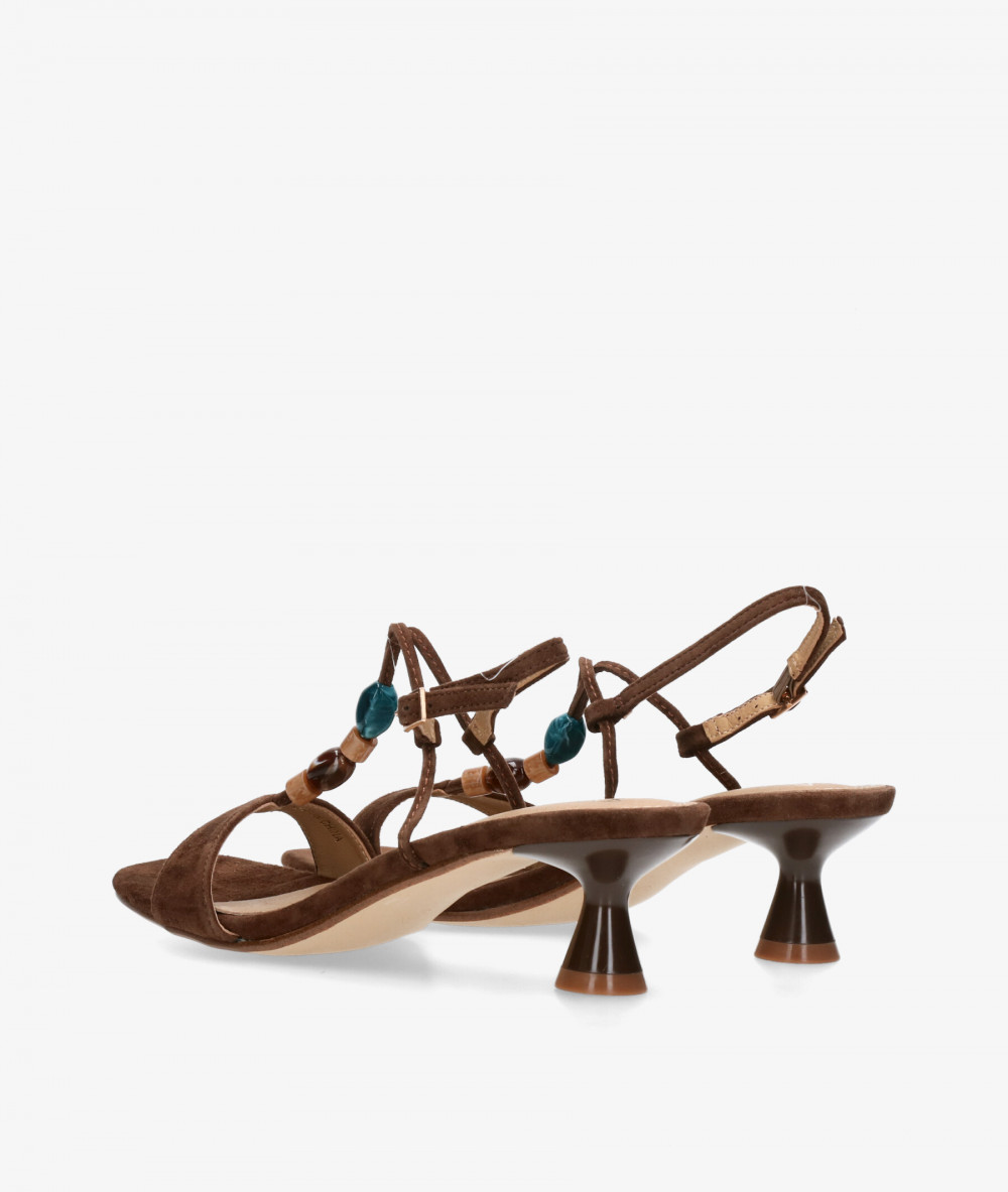 Aclys Sandals  MILANO 03 in brown suede