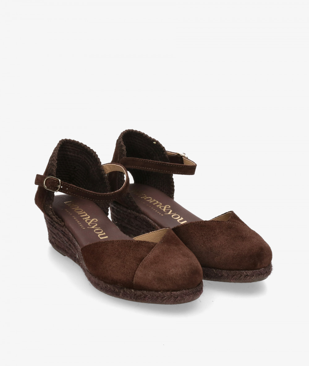 Alpargatas bloom&you  DALIA en serraje marrón
