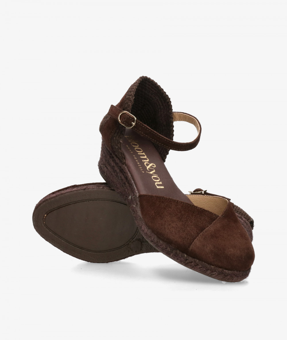 Alpargatas bloom&you  DALIA en serraje marrón