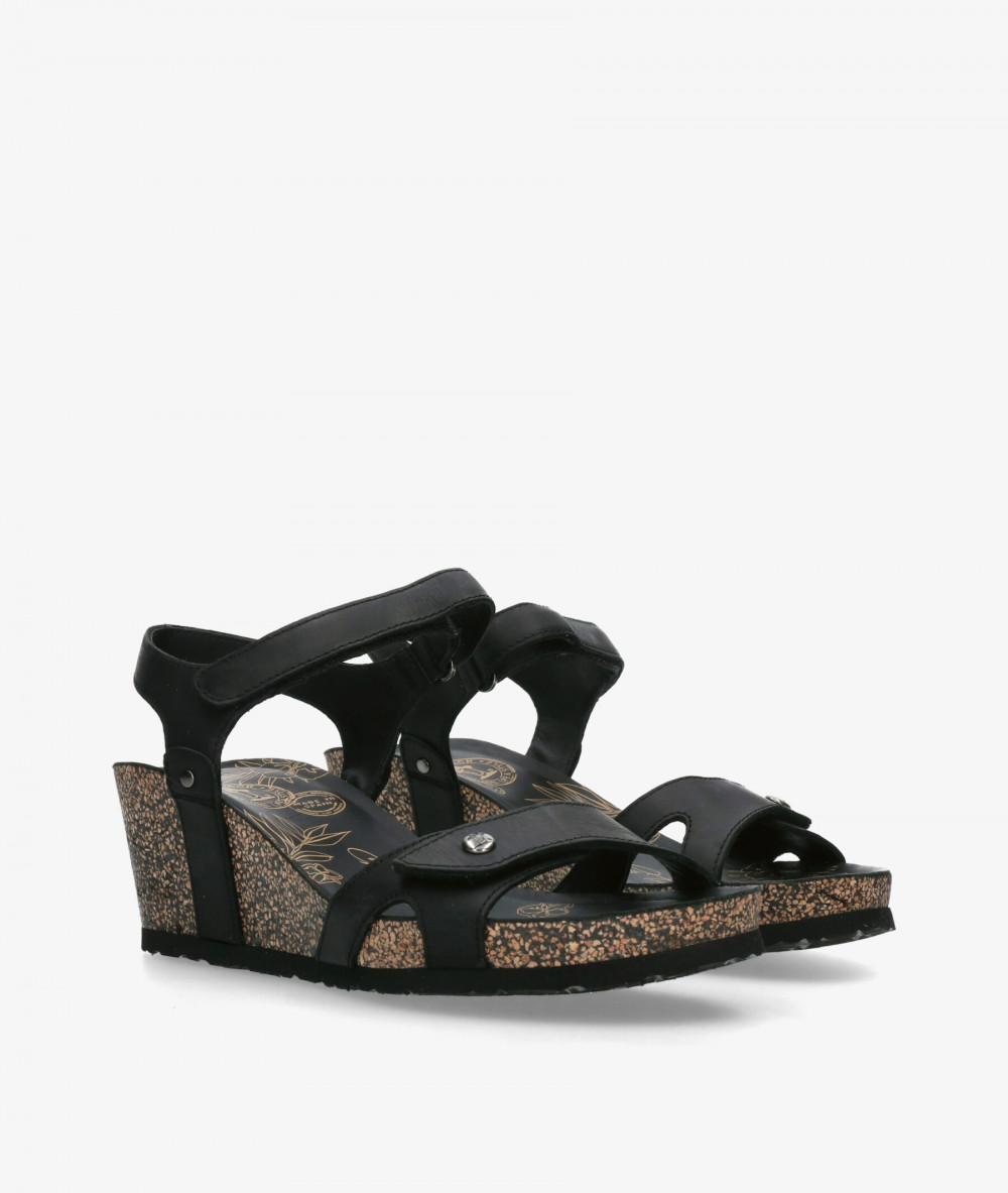 Sandalias Panamá Jack  JULIA  en negro