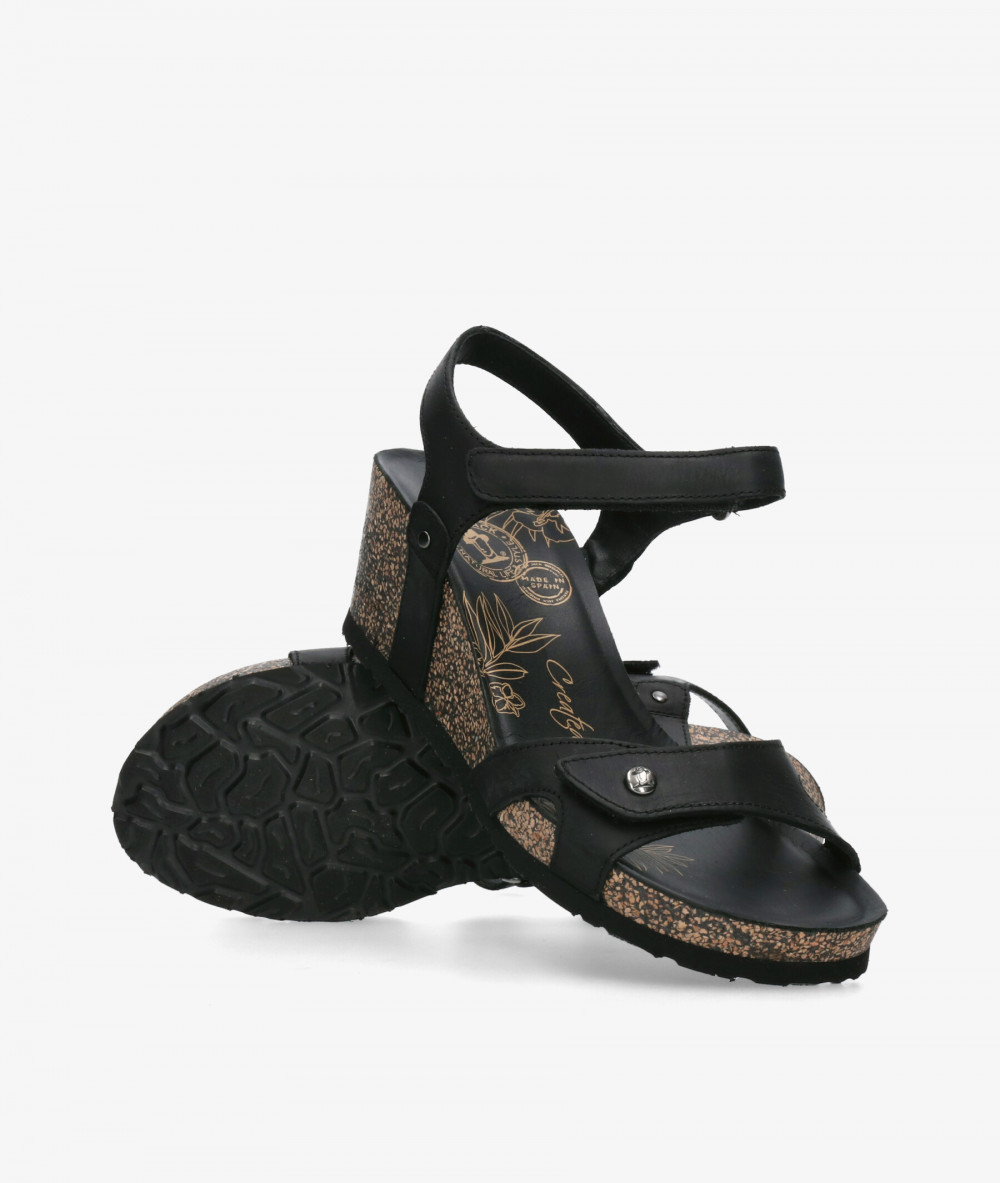 Sandalias Panamá Jack  JULIA  en negro