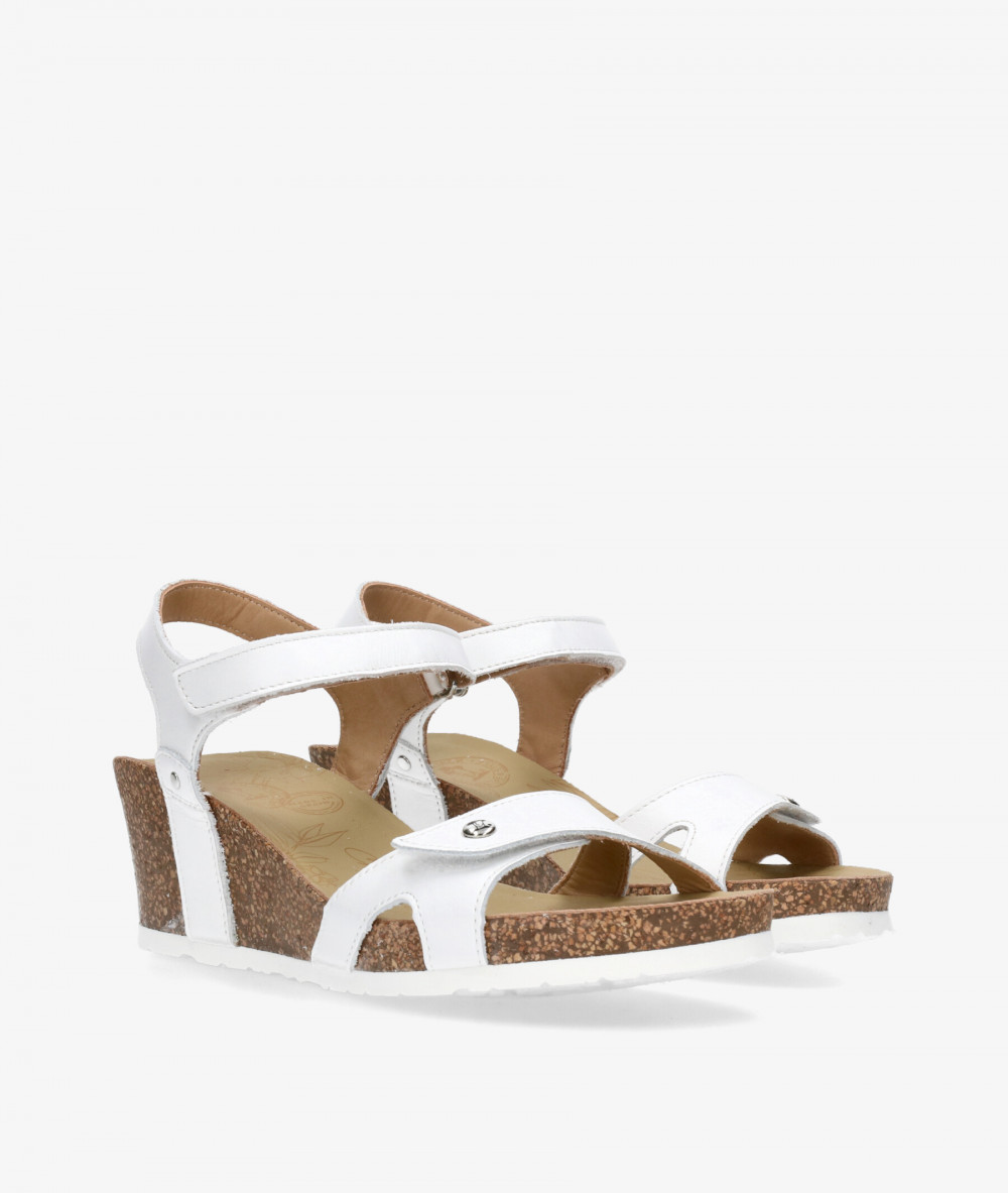Sandalias Panamá Jack  JULIA  en blanco