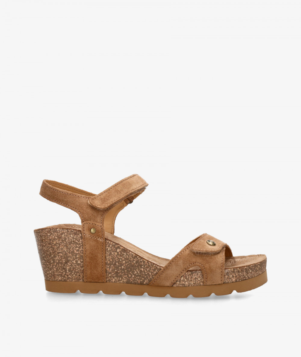 Sandalias Panamá Jack  JULIA  en serraje cuero