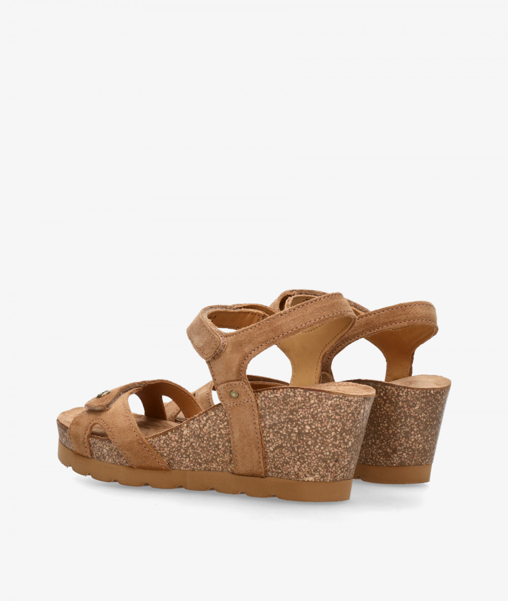 Sandalias Panamá Jack  JULIA  en serraje cuero