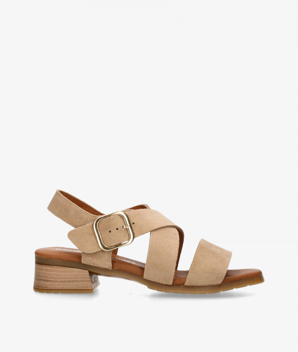 Sandalias pabloochoa.shoes  2674 en serraje taupe