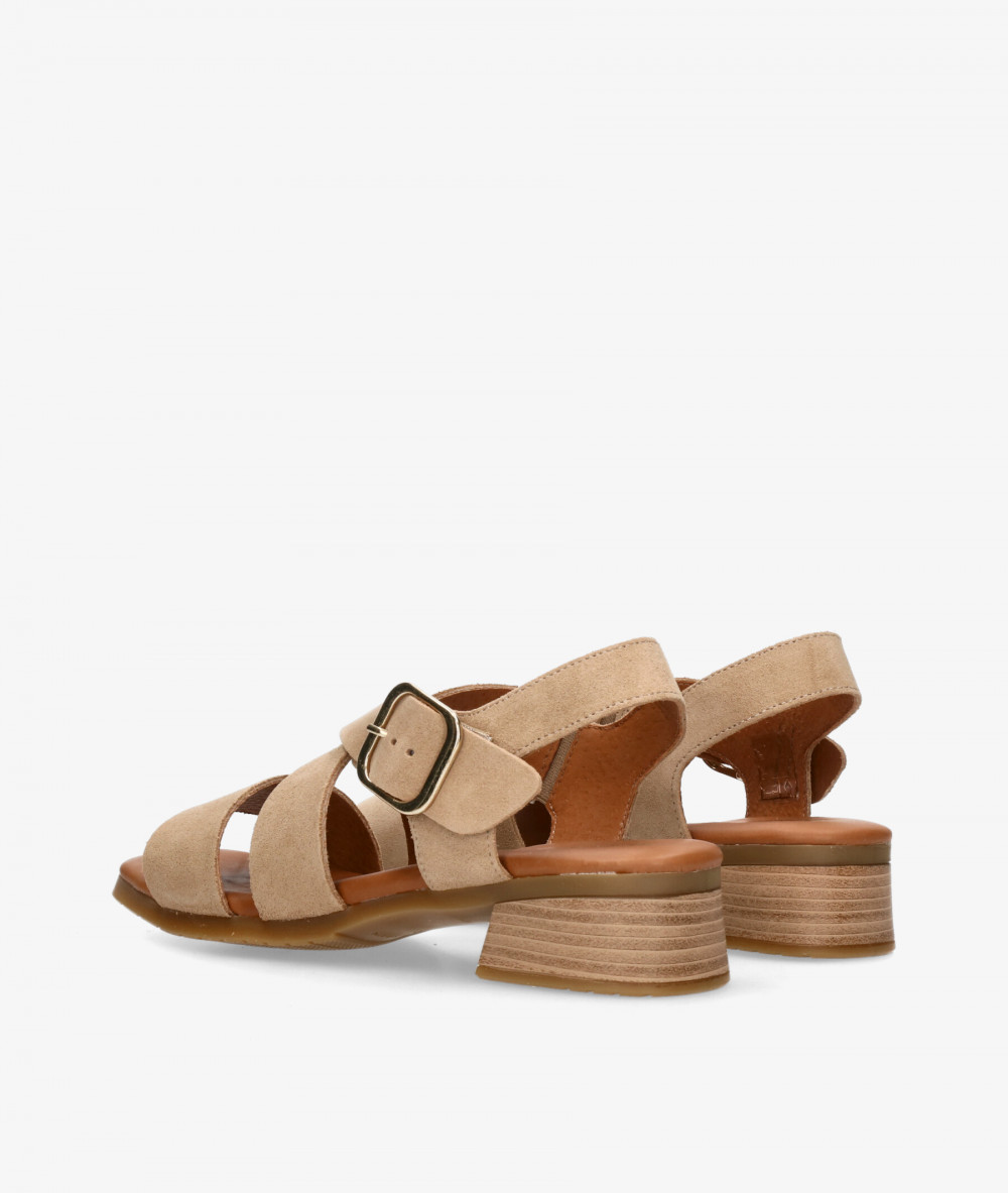 Sandalias pabloochoa.shoes  2674 en serraje taupe