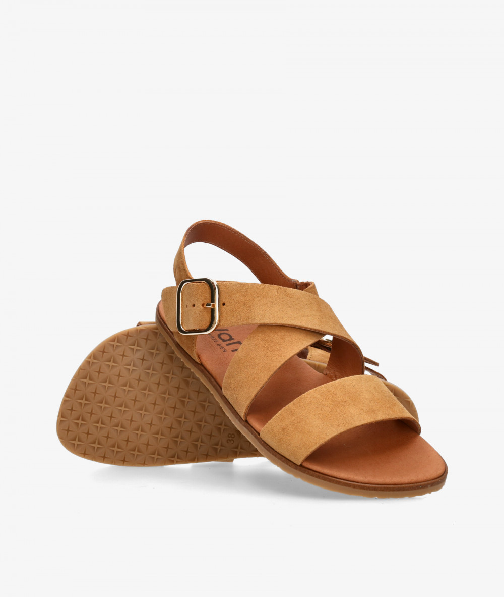 Sandalias VIVANT LINO en serraje cuero