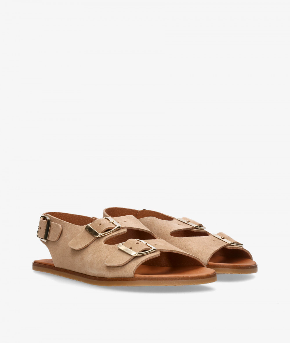 Sandalias VIVANT SEMILLA - R en serraje taupe