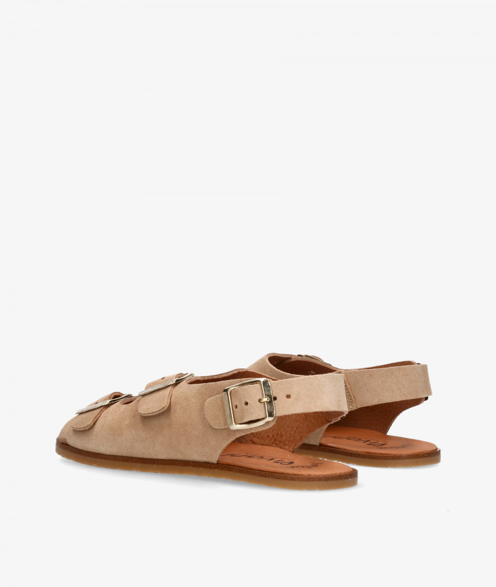 Sandalias VIVANT SEMILLA - R en serraje taupe