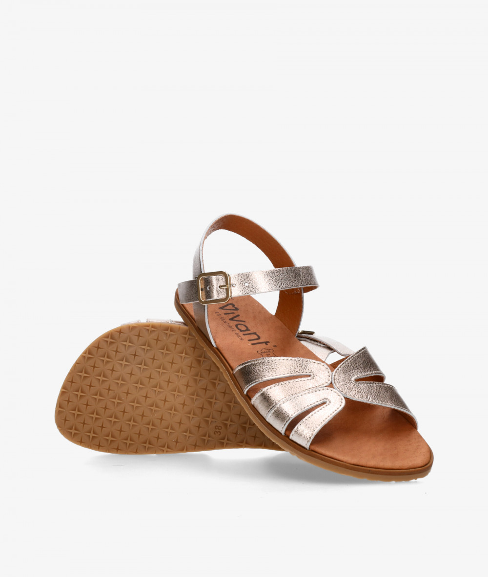 Sandalias VIVANT VELVET en platino