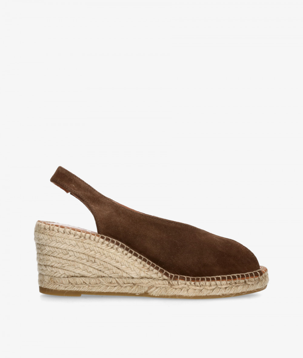 Alpargatas Viguera  2127 en serraje marrón