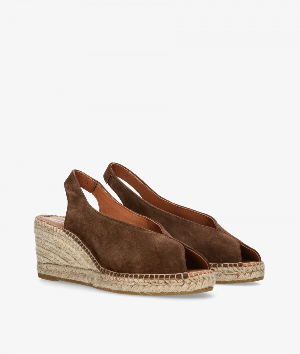 Alpargatas Viguera  2127 en serraje marrón