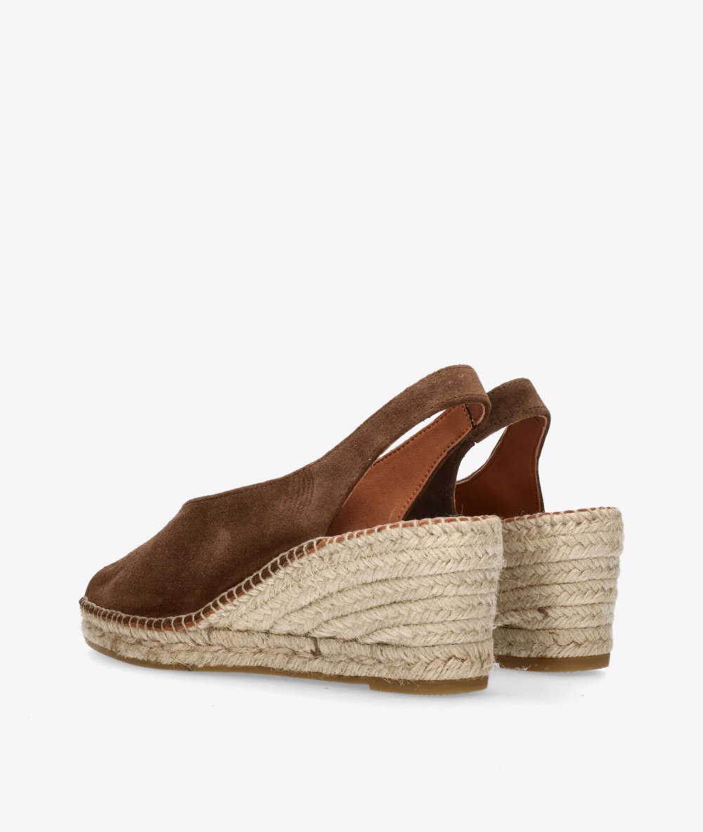 Alpargatas Viguera  2127 en serraje marrón