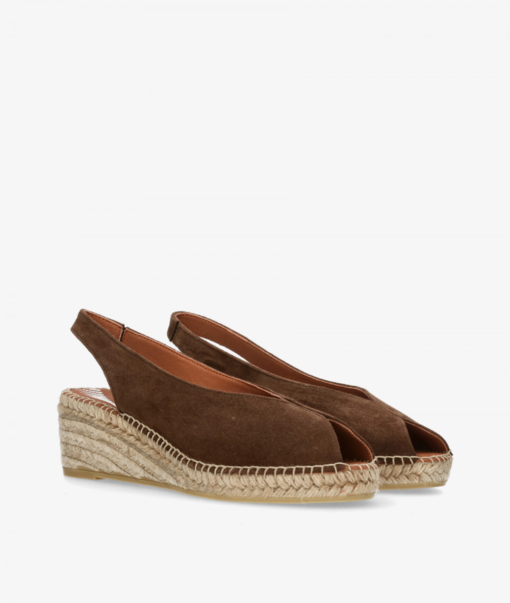 Alpargatas Viguera  2200 en serraje marrón