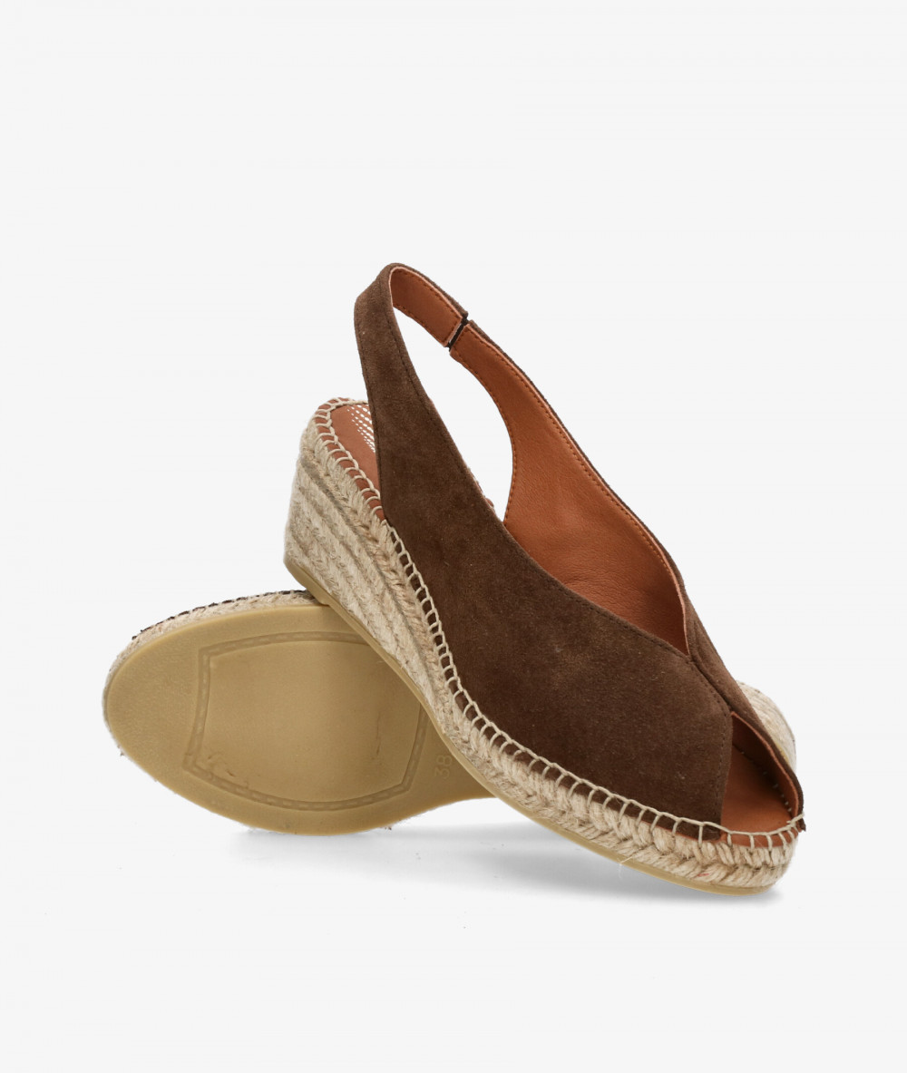 Alpargatas Viguera  2200 en serraje marrón