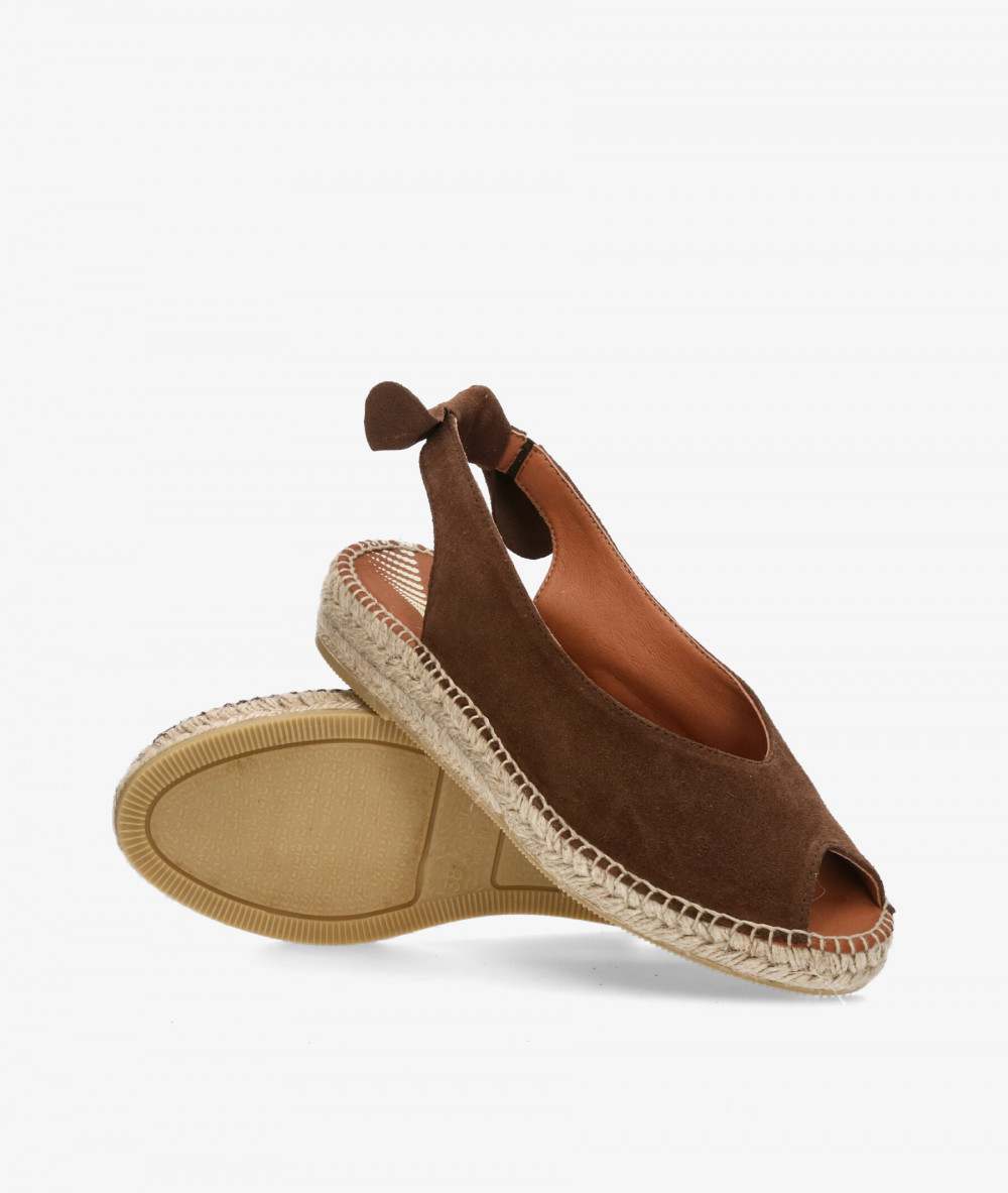 Alpargatas Viguera  2232 en serraje marrón