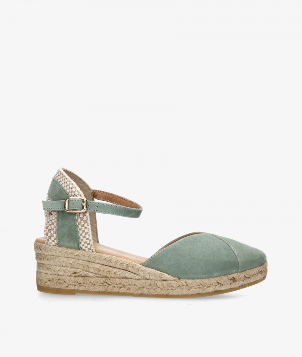 Alpargatas Gaimo  COPITA en ante verde