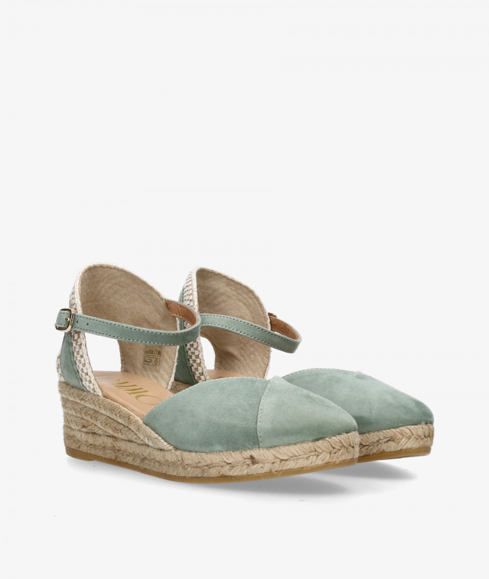 Alpargatas Gaimo  COPITA en ante verde