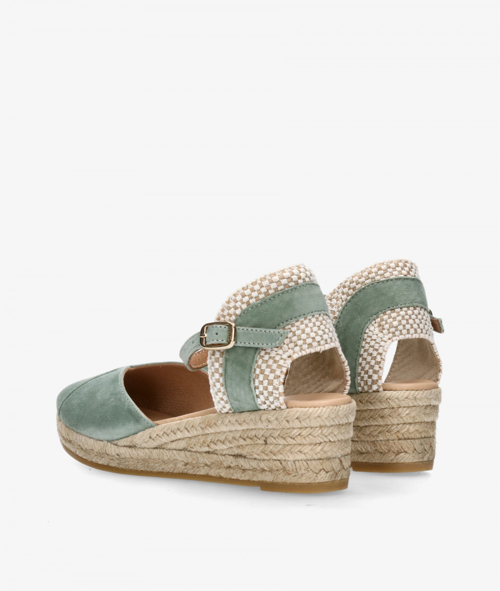 Alpargatas Gaimo  COPITA en ante verde