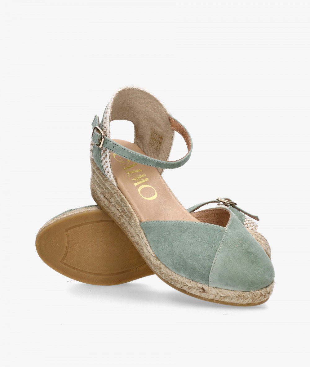 Alpargatas Gaimo  COPITA en ante verde