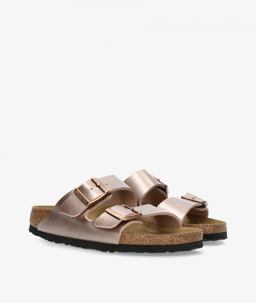 Sandalias Birkenstock  ARIZONA BF METALLICS en nude metalizado