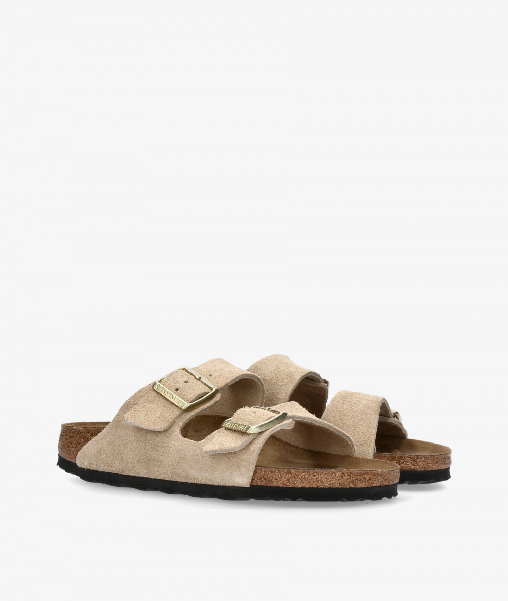 Sandalias Birkenstock  ARIZONA SUEDE en serraje taupe
