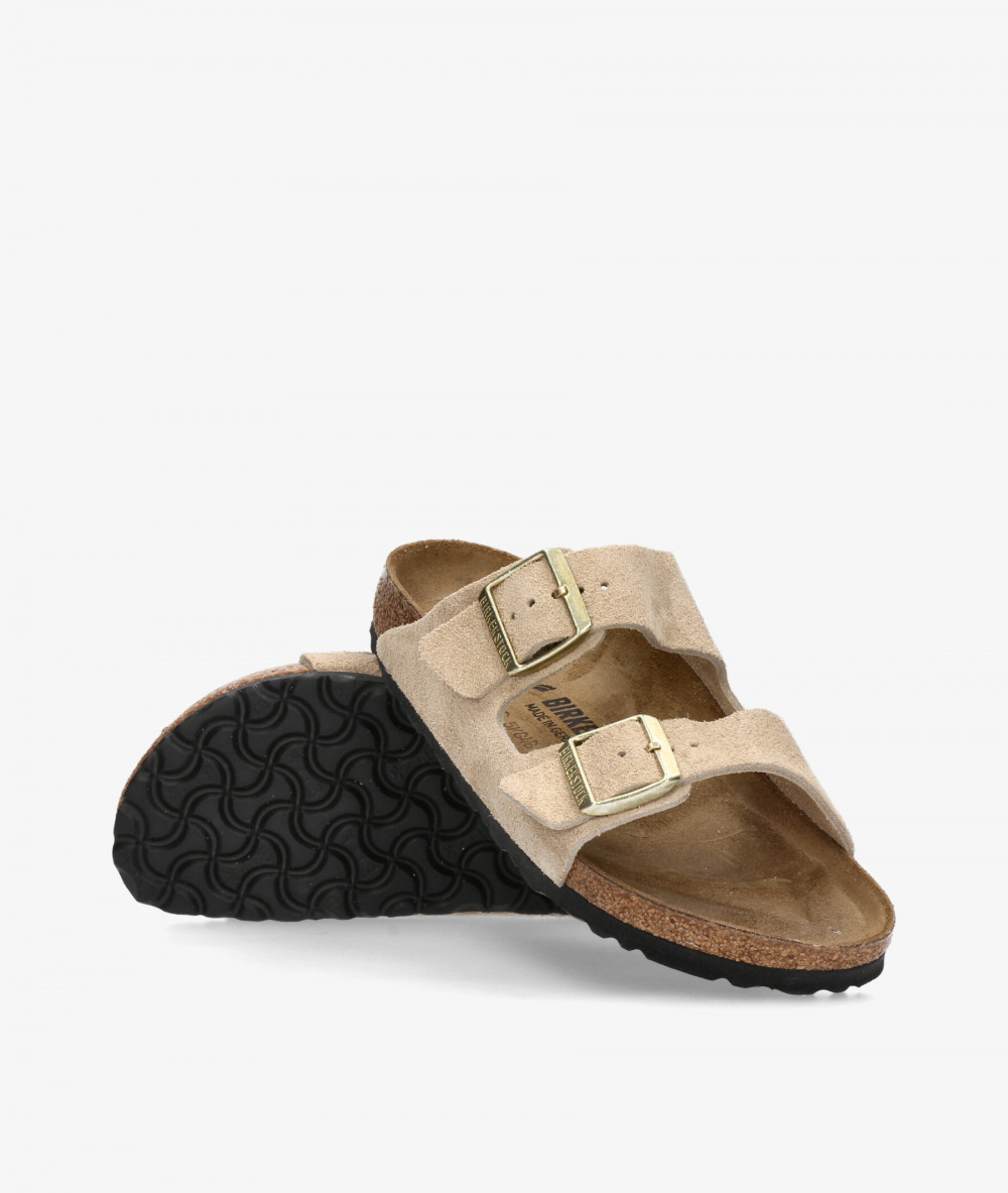 Sandalias Birkenstock  ARIZONA SUEDE en serraje taupe
