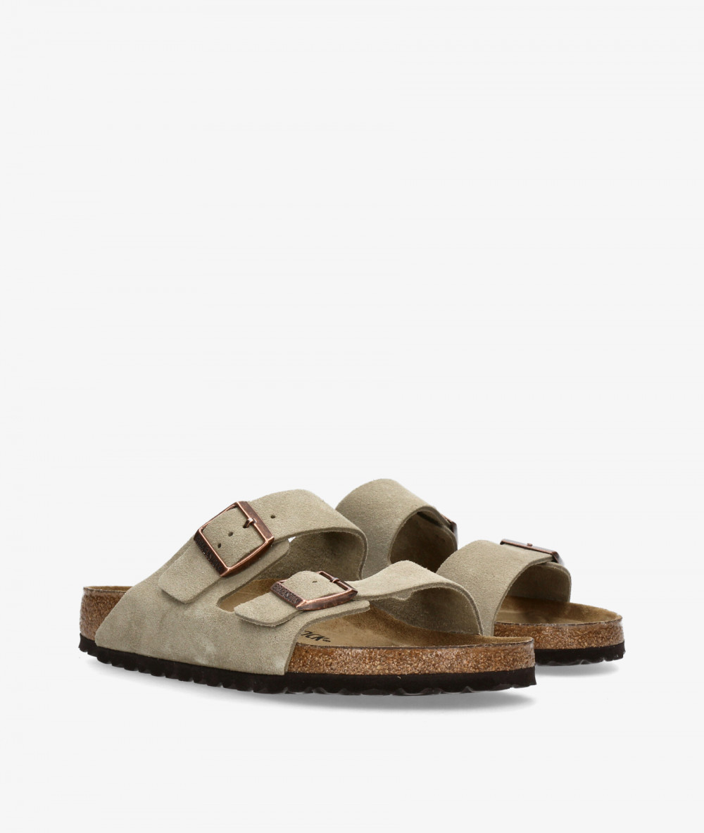 Sandalias Birkenstock  ARIZONA SUEDE en serraje taupe