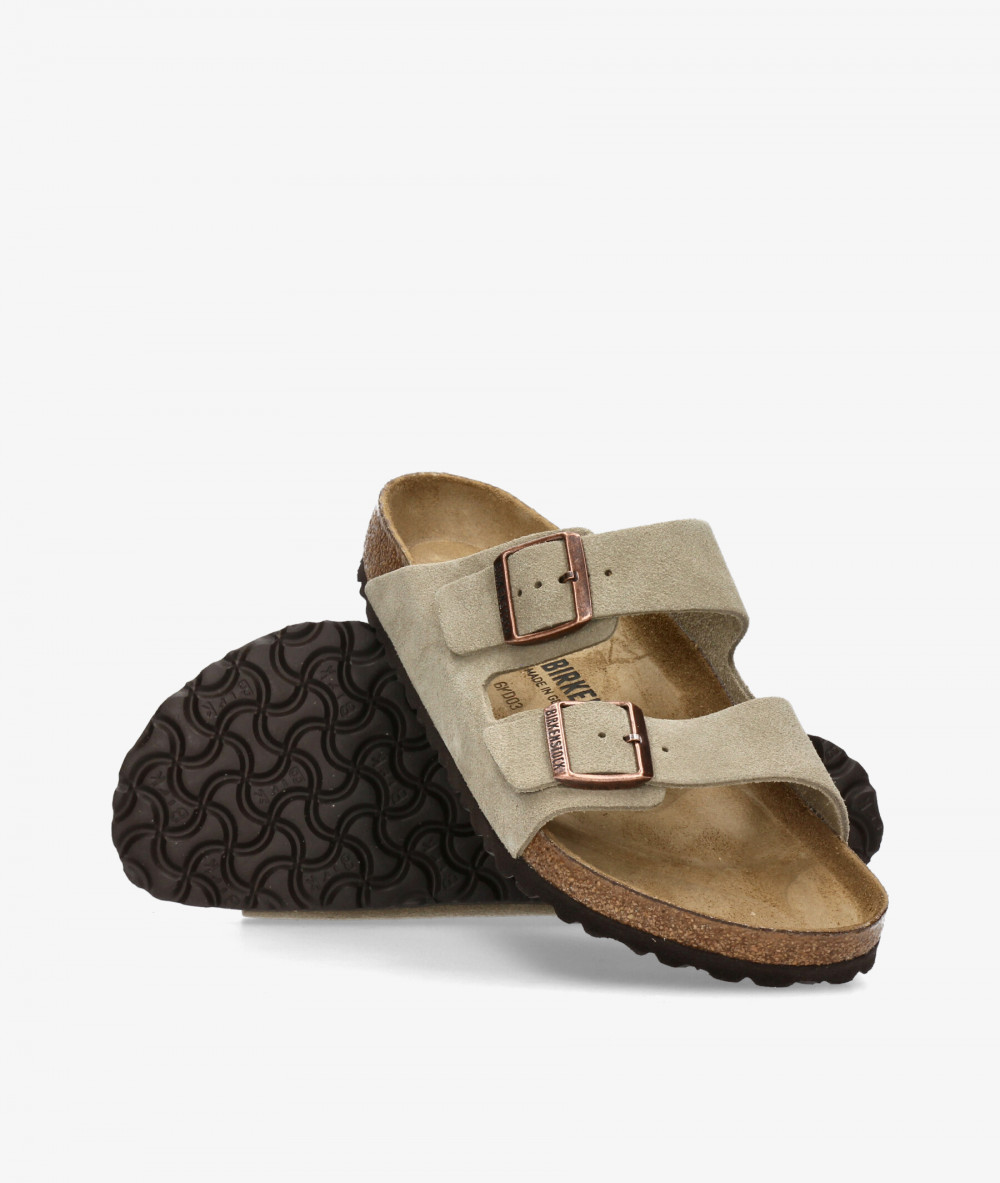Sandalias Birkenstock  ARIZONA SUEDE en serraje taupe